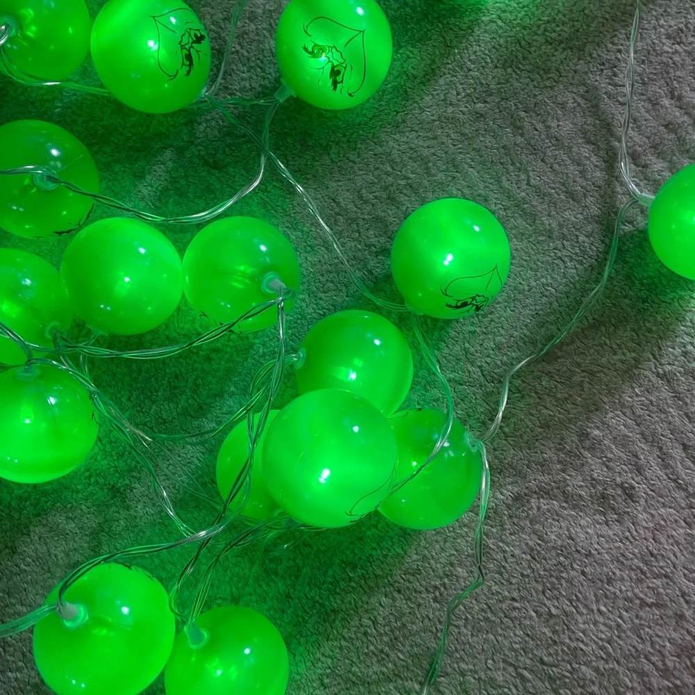 Green Grinch String Lights (bundle of two sets) FINAL PRICE DROP